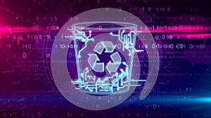 Deleting data with computer trash