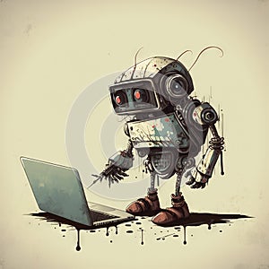 Computer Troll Bot. Generative AI