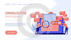 Computer troubleshooting concept landing page.