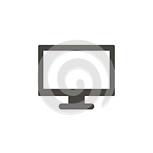 Computer vector icon. Simple element illustrationComputer vector icon. Material concept vector illustration