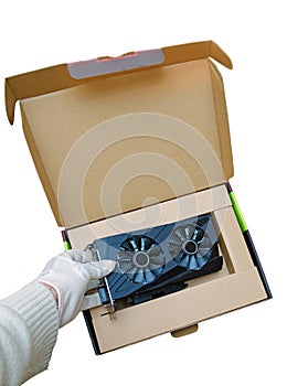 Computer video card GPU