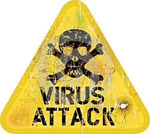 Computer virus attack