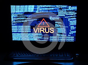 Computer virus photo