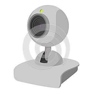 Computer web cam cartoon icon