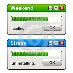 Computer windows weekend loading stress uninstalling