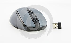 Computer wireless mouse isolated