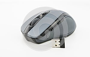 Computer wireless mouse isolated