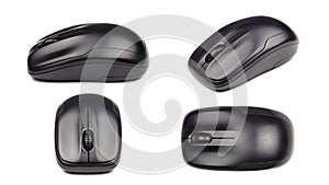 Computer wireless mouse isolated on white background for business, education and technology concept design