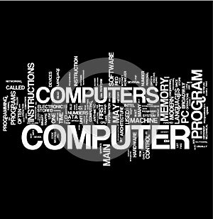 Computer word collage