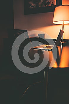 Computer Work at Night