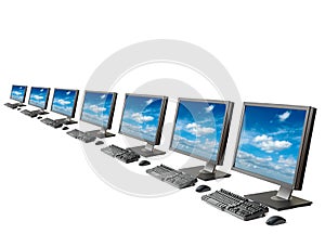 Computer workstation isolated