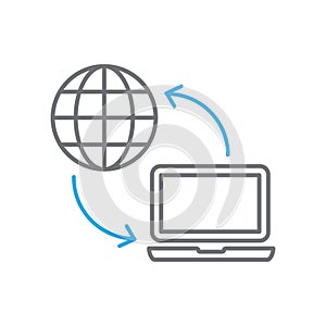Computers communicating with transmission waves back and forth