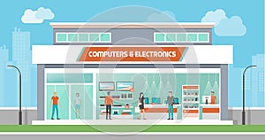 Computers and electronics store