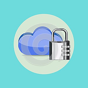 Computing cloud with lock flat design