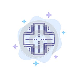 Computing, Database, Datacenter, Mainframe, Server Blue Icon on Abstract Cloud Background