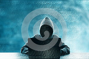 Computing and hacking concept