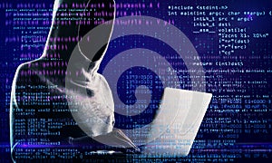 Computing and hacking concept