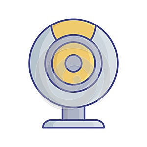 Computing input device  Flat inside vector icon which can easily modify or edit