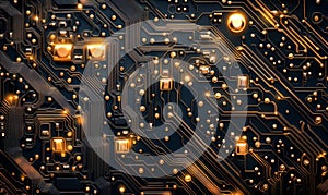 Computing processor, CPU, microchip, and electronic circuit board,Computer Digital Background