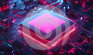 Computing processor, CPU, microchip, and electronic circuit board,Computer Digital Background