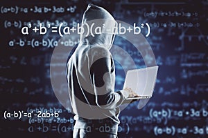 Computing, programming and algorithm concept