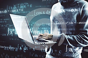Computing, programming and malware concept