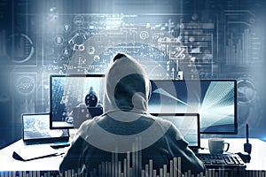 Computing and theft concept