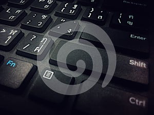 Computor notebook keyboard technology background