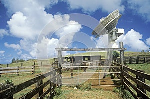 COMSAT satellite dish at Paumalu Satellite Communications at Sunset Beach, Oahu, HI photo