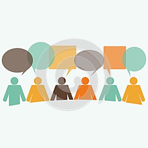 Comunication logo concept