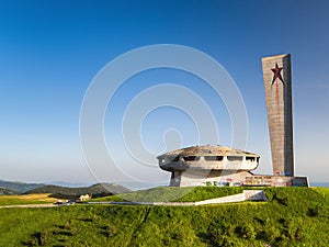 Comunistical monument in Buzludja, Bulgaria.