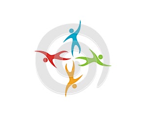 Comunity People Logo Template vector