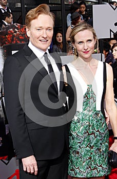 Conan O`Brien and Liza Powel O`Brien