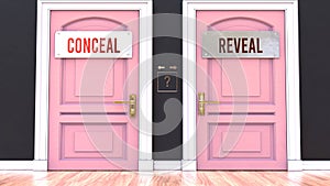 Conceal or Reveal - making a choice