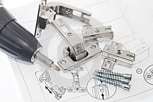 Concealed hinge mounting instruction