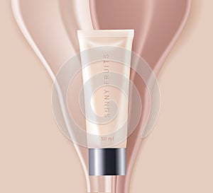 Concealer, foundation cosmetics ads template