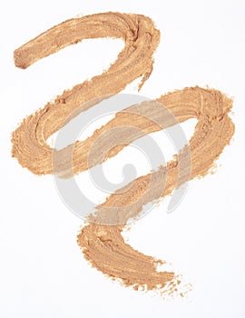 Concealer, foundation isolated over white