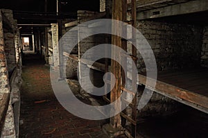 Concentration camp interior