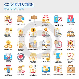 Concentration , Pixel Perfect Icons