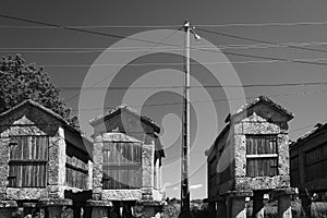 Concentrations of granaries from Beresmo Spain