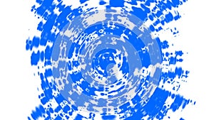 Concentric abstract blue Waves ripples. Circular radial motion template.