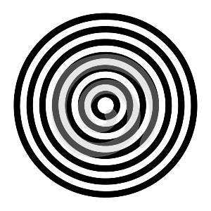 Concentric black and white circles creating a target or ripple effect