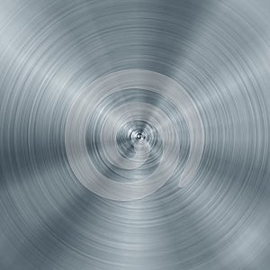 Concentric brushed metal texture photo