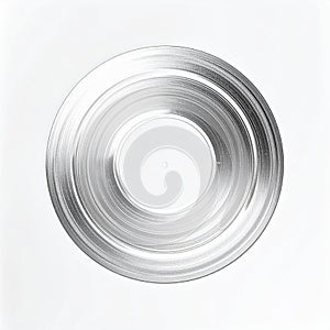 Concentric Circles Abstract Metallic Texture Background With Radial Lines