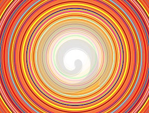 Concentric Circles Pattern, Orange