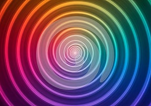 Concentric circles in vibrant colors form a mesmerizing pattern.