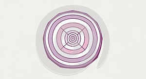 Concentric circular pattern featuring alternating shades