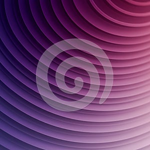 Concentric circular patterns in shades of purple and pink create a gradient effect.
