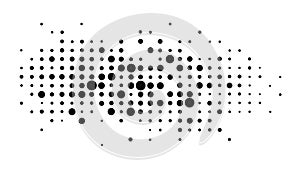 Concentric Dot Grid: Geometric Halftone Pattern, vector design Generative AI