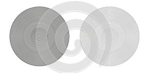 Concentric geometric circles photo